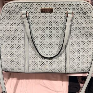 Kate Spade Mint Green Perforated Tote